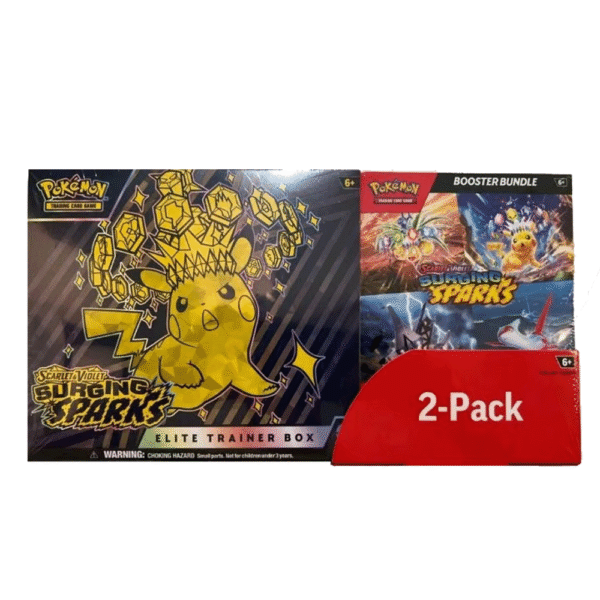 English - Surging Sparks ETB & Booster Bundle Costco 2-pack