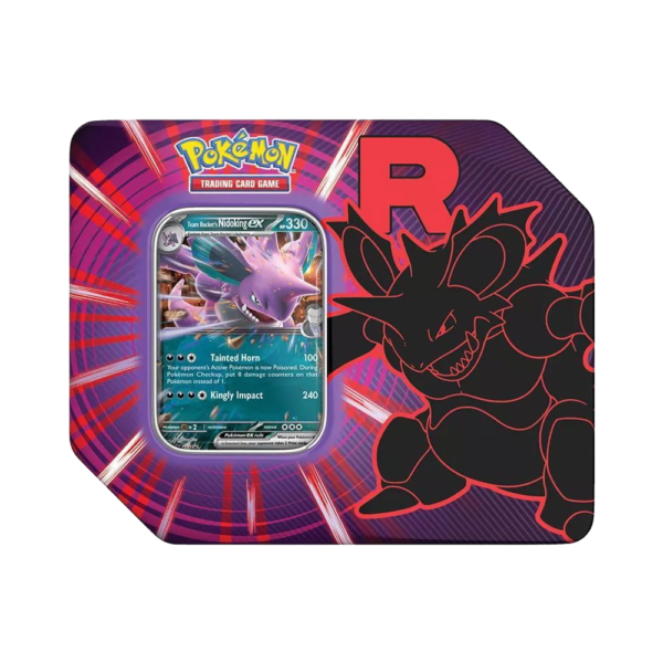 English - Team Rocket Nidoking - 5 Pack tin