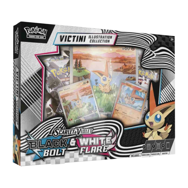 English - Illustration Victini Black Bolt & White Flare - Collection Box