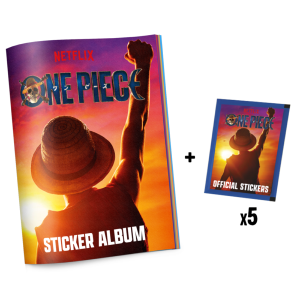 One Piece Sticker Album + 5 Packs