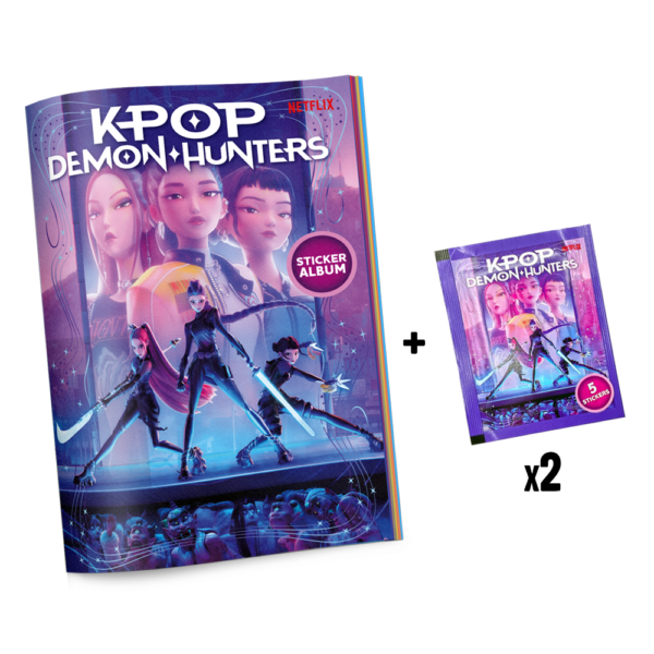 Kpop Demon Hunter Sticker Album + 2 Packs