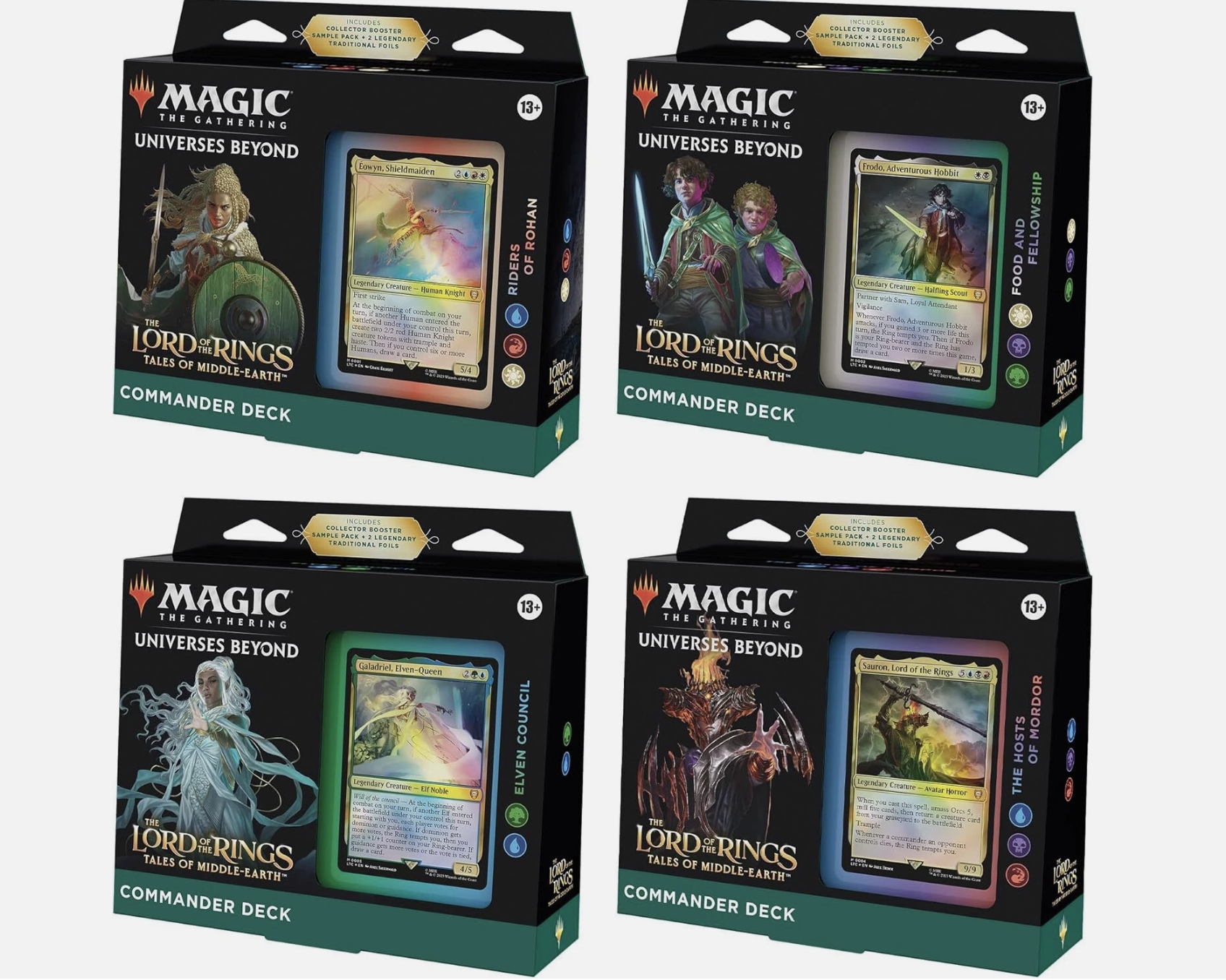 Magic: The Gathering - Lord of the Rings: Tales of Middle-earth Commander Deck (4 Count)