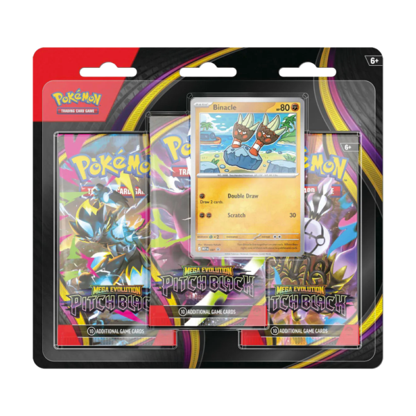 English - Pitch Black - 3-Pack Blister