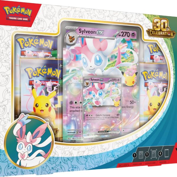 English Pokémon 30th Celebration Sylveon ex Box (Pre-order)