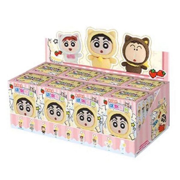 Chinese Crayon Shin-chan Mini Plush Zipper Pull Blind Box Display Animal Series Vol.1