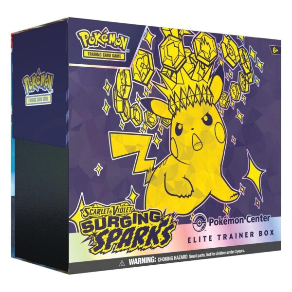 English Pokémon Surging Sparks Pokémon Centre Elite Trainer Box